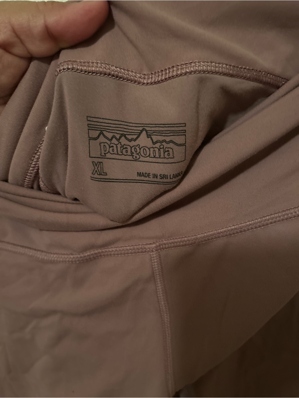 Patagonia High-Waisted Leggings Dusty Rose Mauve Size XL